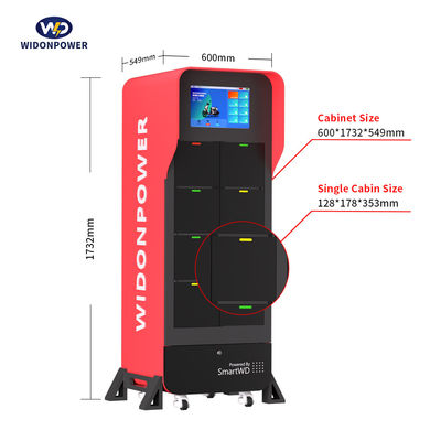 RFID-accu-uitwisselstation voor e-bike scooter motorfiets rickshaws Input 100-240V 50/60HZ Zeg afscheid van het opladen van ellende