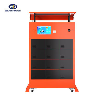 4G-geactiveerde 12-bay-vervoerswisselstation - 2000W Single Slot, IP54 Protection & Auto Fire Suppression Battery Swapping Station